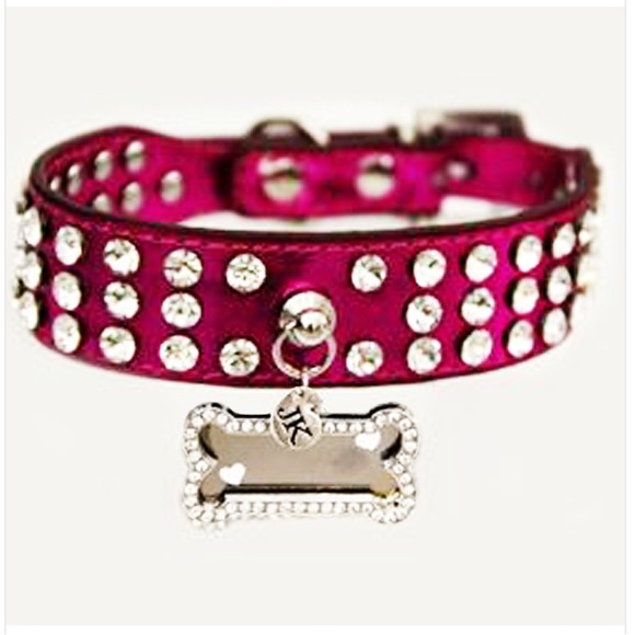 Jacqueline Kent Rhinestone Dog Collar BLUE 15 inch NEW - Picture 5 of 5